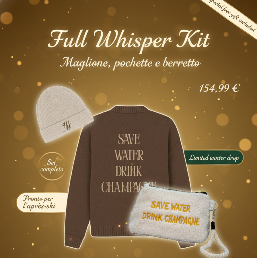 Full Whisper Kit - Berretto + Maglione + Pochette