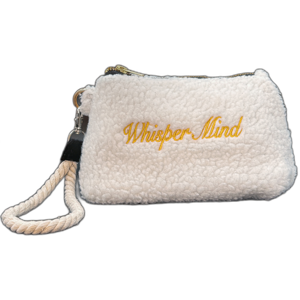 Pochette Sherpa Bianca – Save water drink champagne