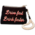 Pochette Ciniglia Nera Whisper Mind – Drive Fast Drink Faster PRE-ORDER GENNAIO