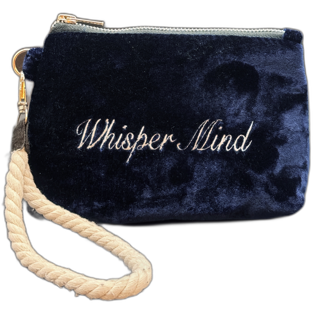Pochette Ciniglia Blue – Save water drink champagne