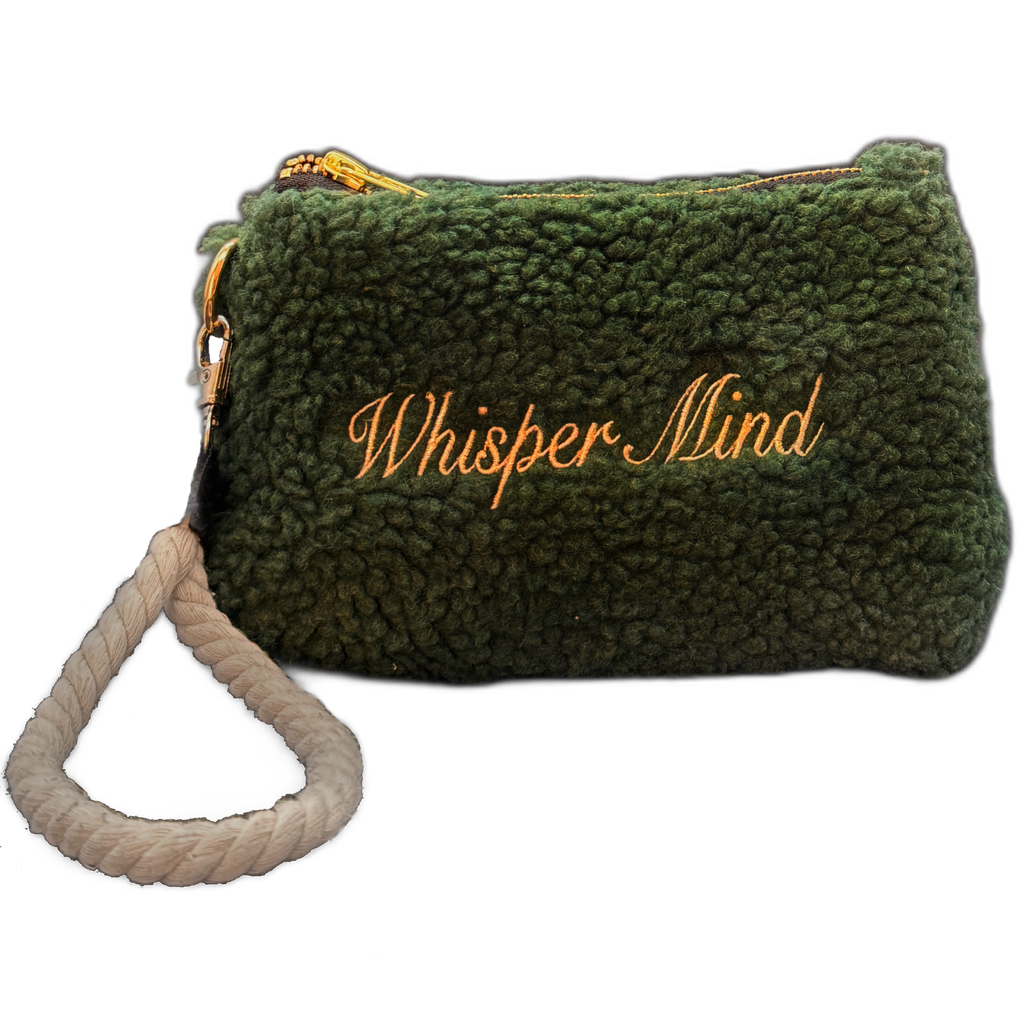 Pochette Sherpa Verde – Sci, Spa & Daddy’s Card