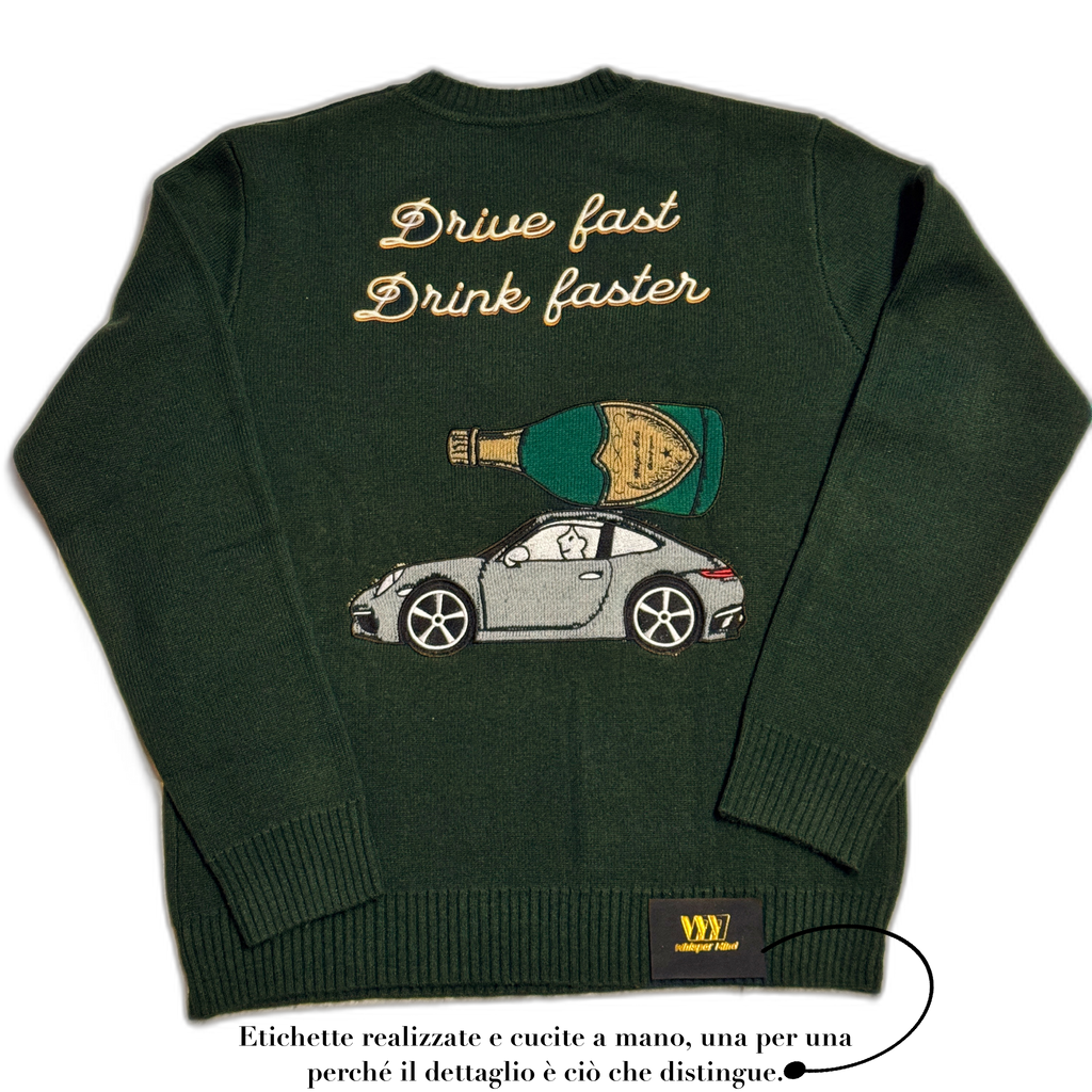 Drive fast drink faster champagne