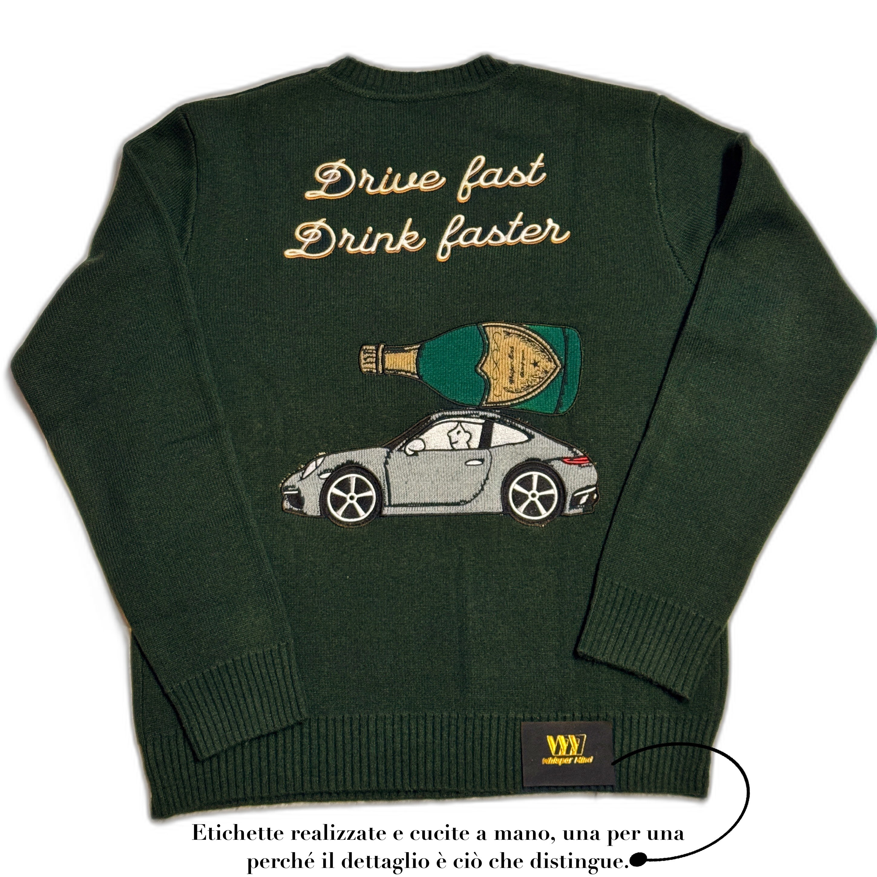 Drive fast drink faster champagne